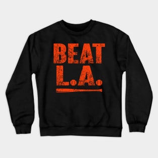 San Francisco Beat LA Baseball Vintage Crewneck Sweatshirt